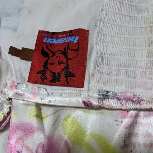 Heaven x Marc Jacobs Graphic Print Mini Dress with Pink Accents - Picture 7 of 11